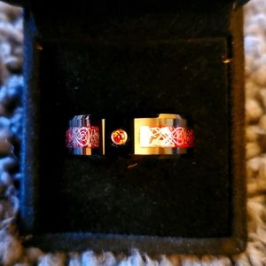 8mm Celtic Dragon Tungsten Ring size 10.5
